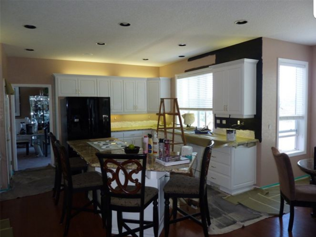 Refinished kitchen cabinets